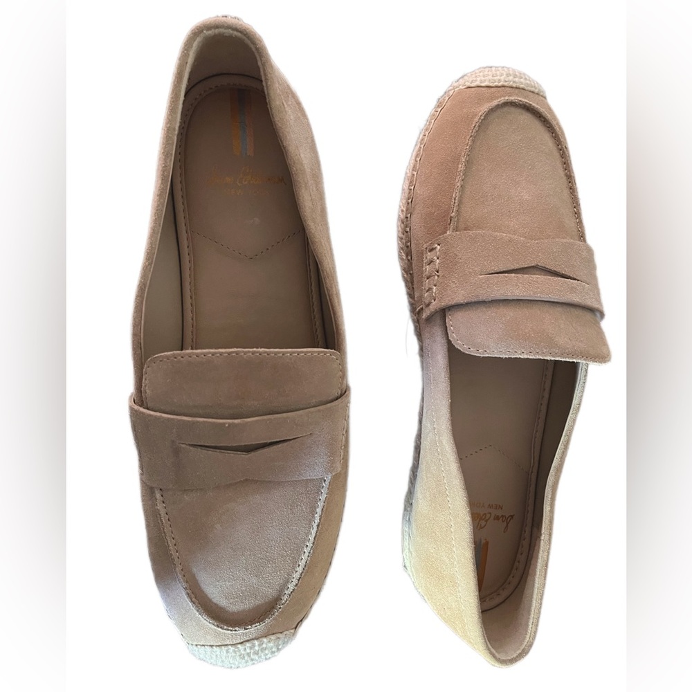Sam Edelman Women's Kai Espadrille Flat Loafer in Tuscan Taupe Suede size 9 - Picture 2 of 6